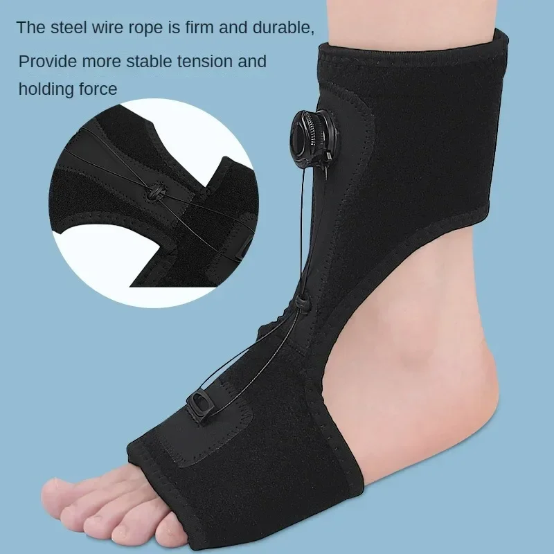 Comfortable Knob Adjustment Corrector, Orthosis Plantar Fascia Foot Rest Fixation, Ankle Brace Support for Tendonitis, 1Pc