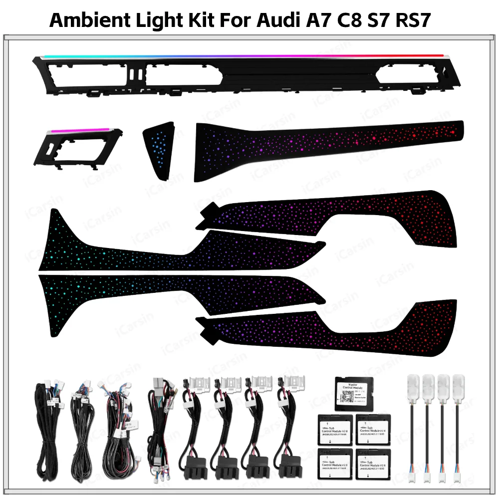 

MMI Control 64 Color Ambient Light Upgrade for Audi A7 S7 RS7 C8 Europe Short Wheelbase Interior