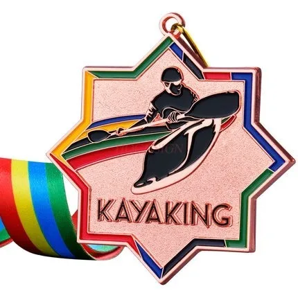 ميدالية منافسة للتجديف والمناسبات الرياضية المدرسية في الهواء الطلق ورقبة ذهبية معلقة للأنشطة المائية