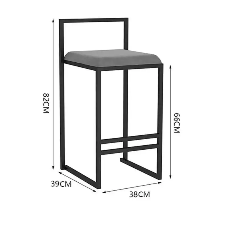 Sedia da bar di design per banchetti Sgabello da bar moderno Sgabello da bar industriale in stile cucina nordica Mobili da bar economici per esterni Silla De Bar HY