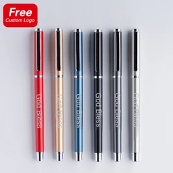 High Quality Metal Gel Pens Custom Logo Office Multicolor Ballpoint Pen School Student Writing Stationery Wholesale and Retail