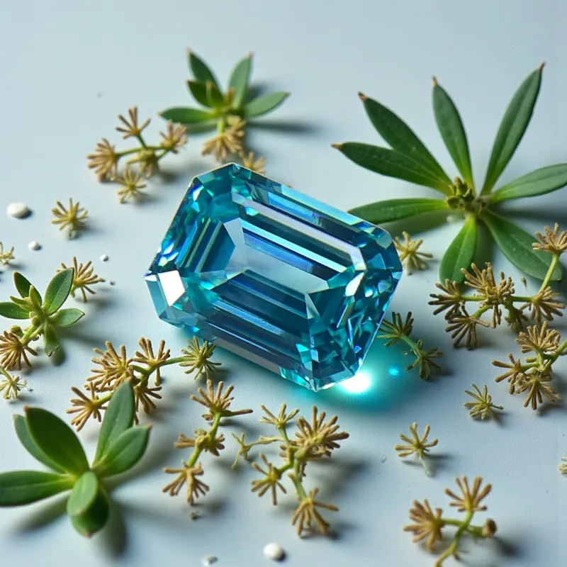 

Lab Grown Paraiba Emerald Cut Gemstone for DIY Advanced Jewelry Making Inlay Ring Necklace Bracelet Selectable Certificate