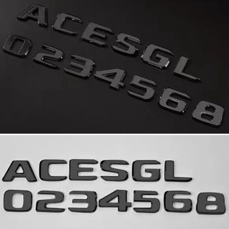 1pcs Applicable to mercedes-benz new E/s/c/A/GLA/GLC/GLS/GLE-class lettering logo, the number of modified tail label