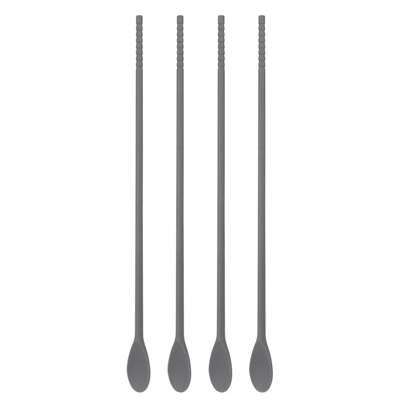 4 Pcs Silicone Coffee Stir Spoons 11Inch Dual-Ended Long Cooking Chopsticks Multipurpose Mixing Spoon & Stirrer Sticks