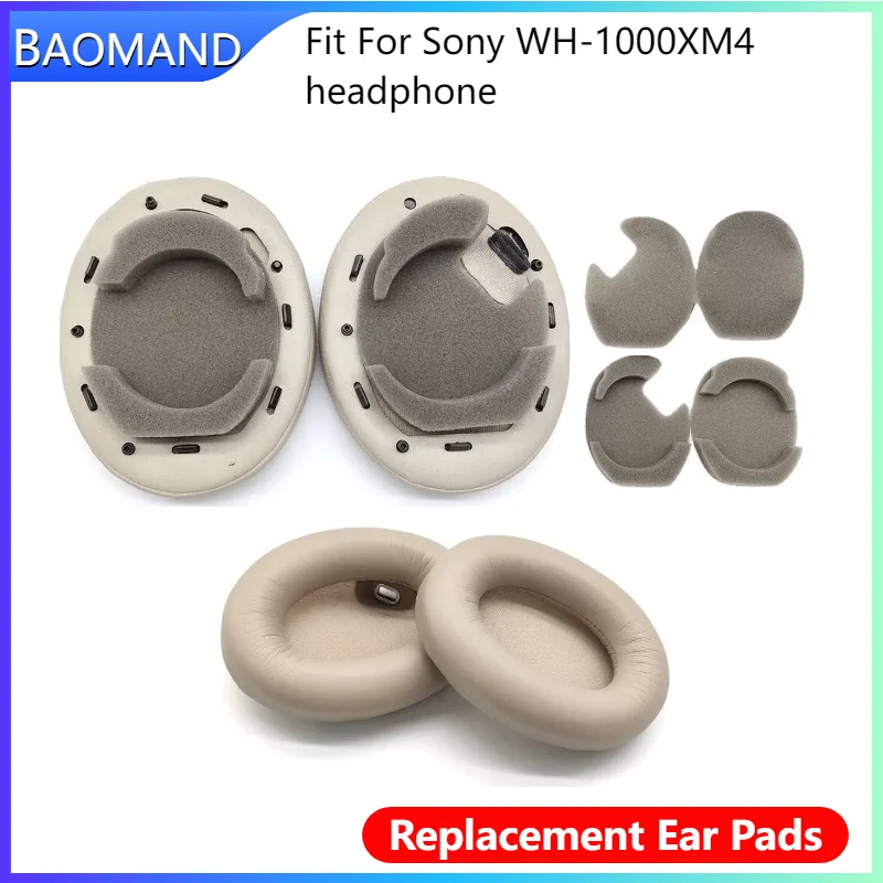 

Replacement Ear Pads Cushions for Sony WH-1000XM4 Headphone comfortable Sponge Soft Foam Cushion Earpads