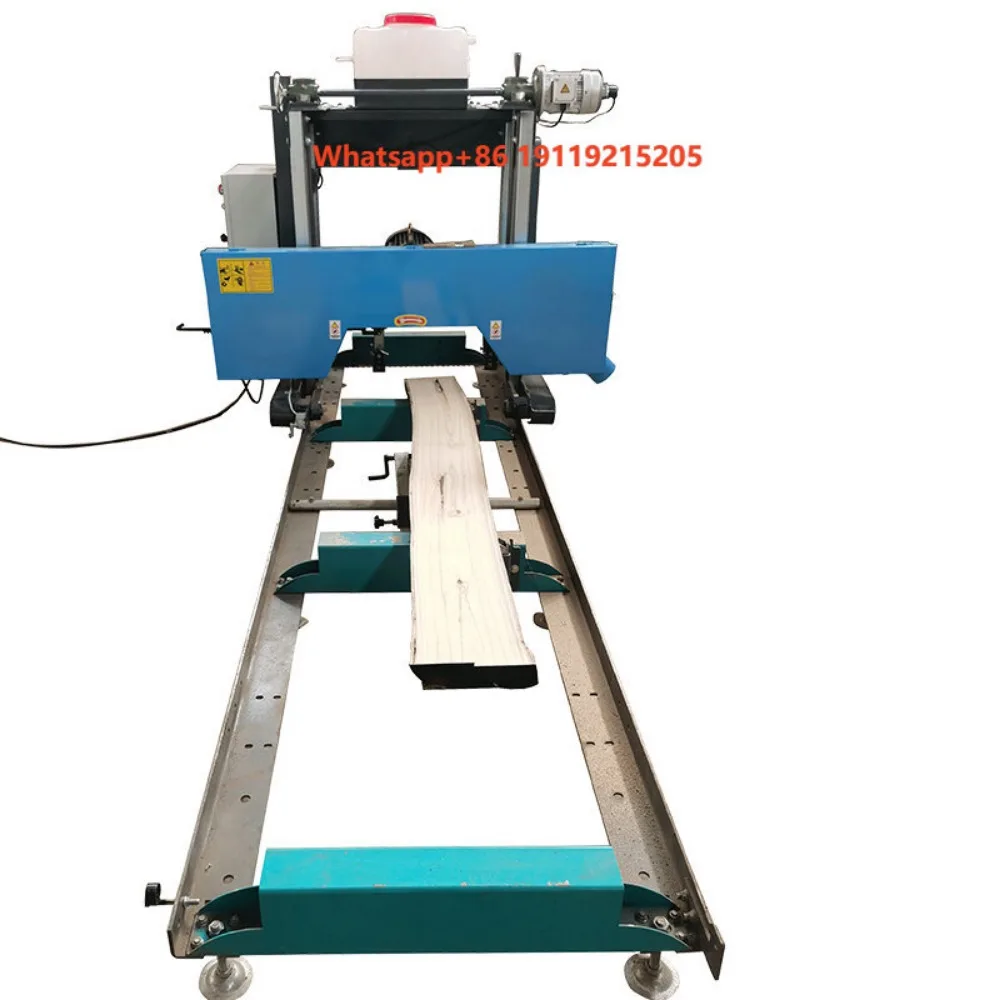 Wood Cutting Horizontal Band Saw Mill Electric Woodworking Log Splitter New 4kw 3m Max Length PHMTOOLS RS50