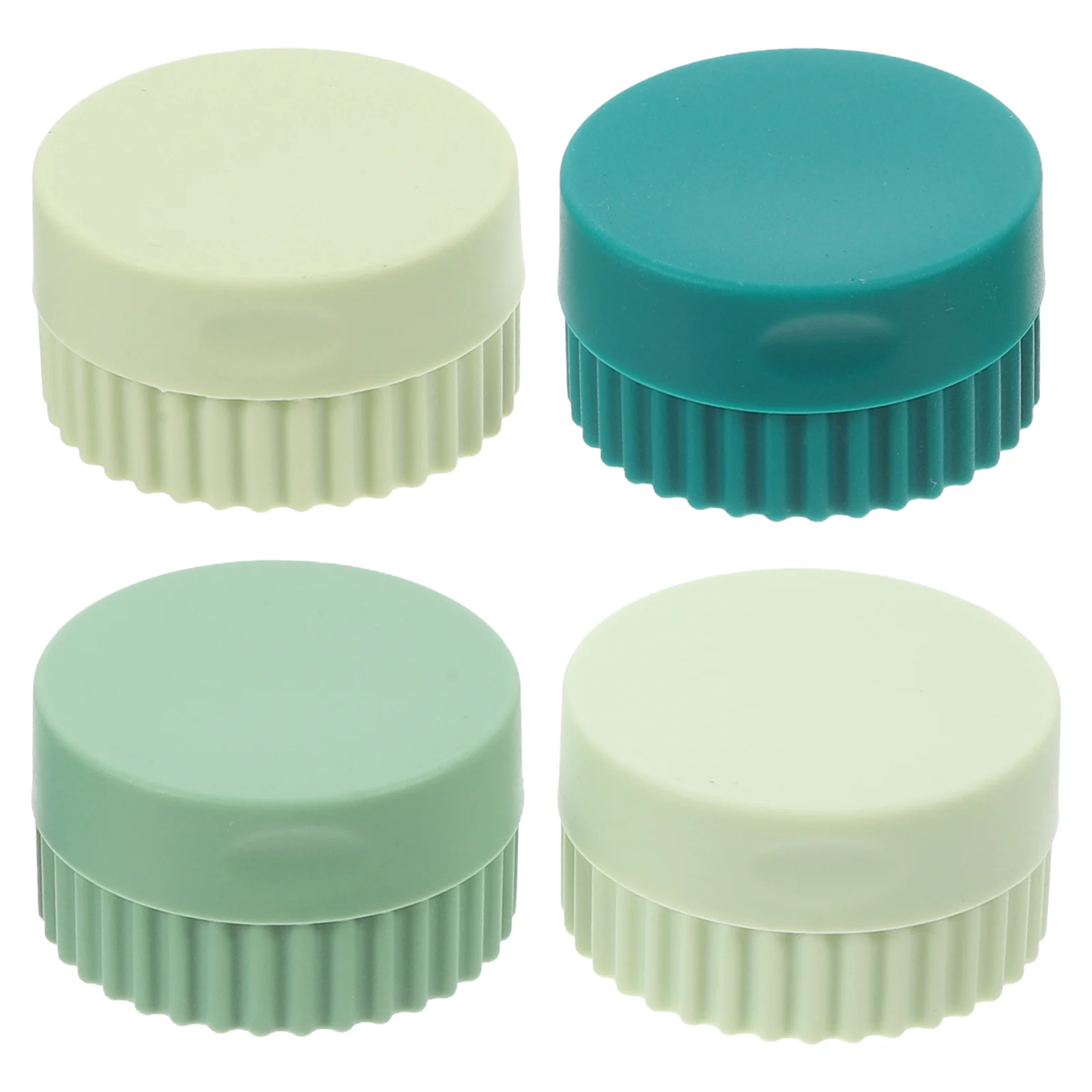 

4Pcs Silicone Portable Travel Pill Box Leakproof Weekly Organizer Pocket Vitamin Case Assorted Colors Weekly Pill Organiser