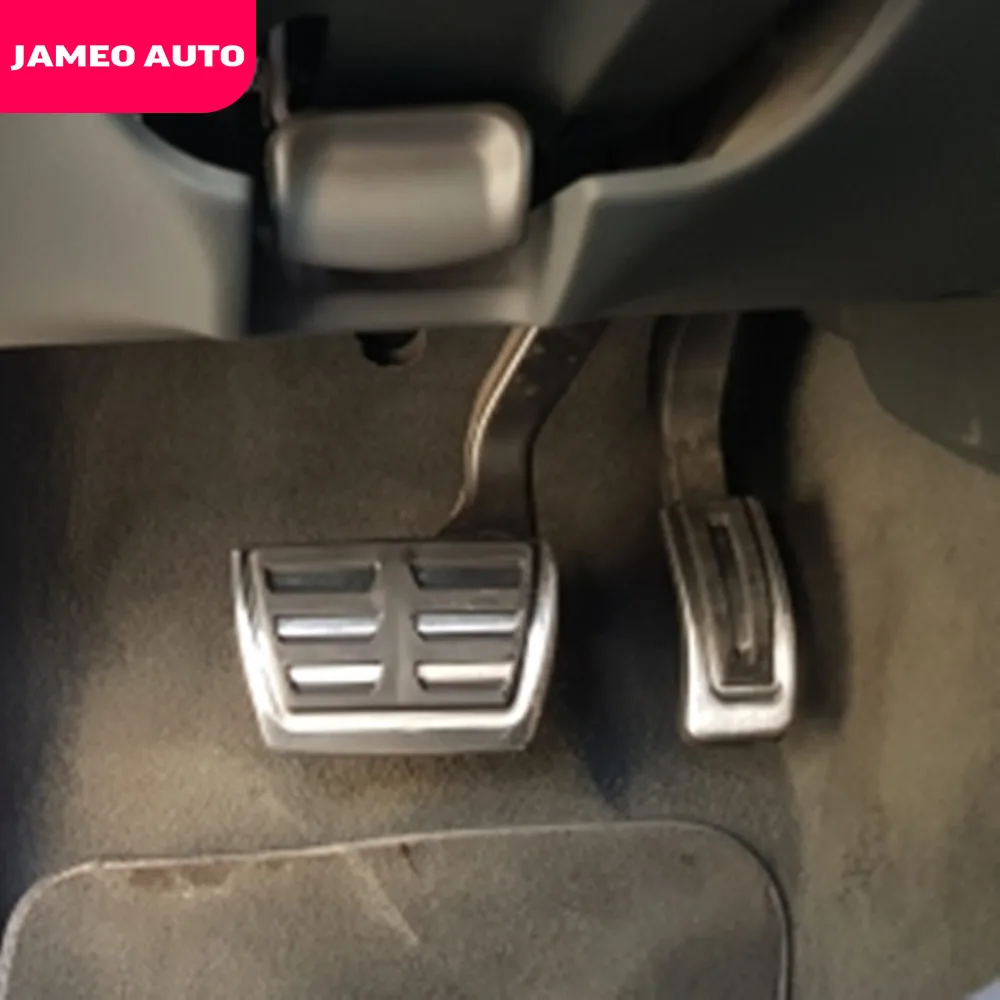 Jameo Auto Stainless Steel Car Fuel Pedal Car Rest Brake Pedals Cover for Audi A5 S5 RS5 8T LHD RHD 2010-2018 Accessories Parts