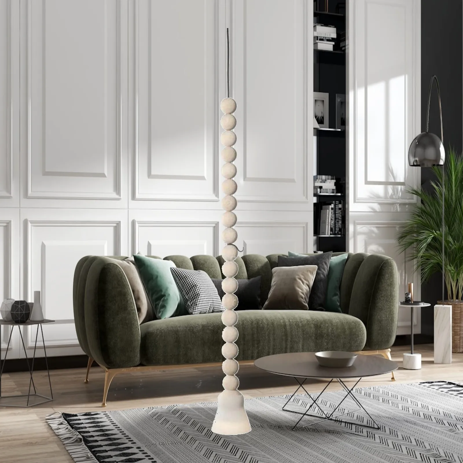 Frosted Glass Hanging Lamp Tranquil Decor Wood Glass Hanging Lamp Artistic