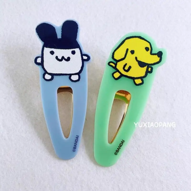 Kawaii 만화 다마고치 머리핀 만화 주변기기 달콤한 사랑스러운 앞머리 사이드 클립 학생 머리 장식 소녀 생일 크리 에이 티브 선물