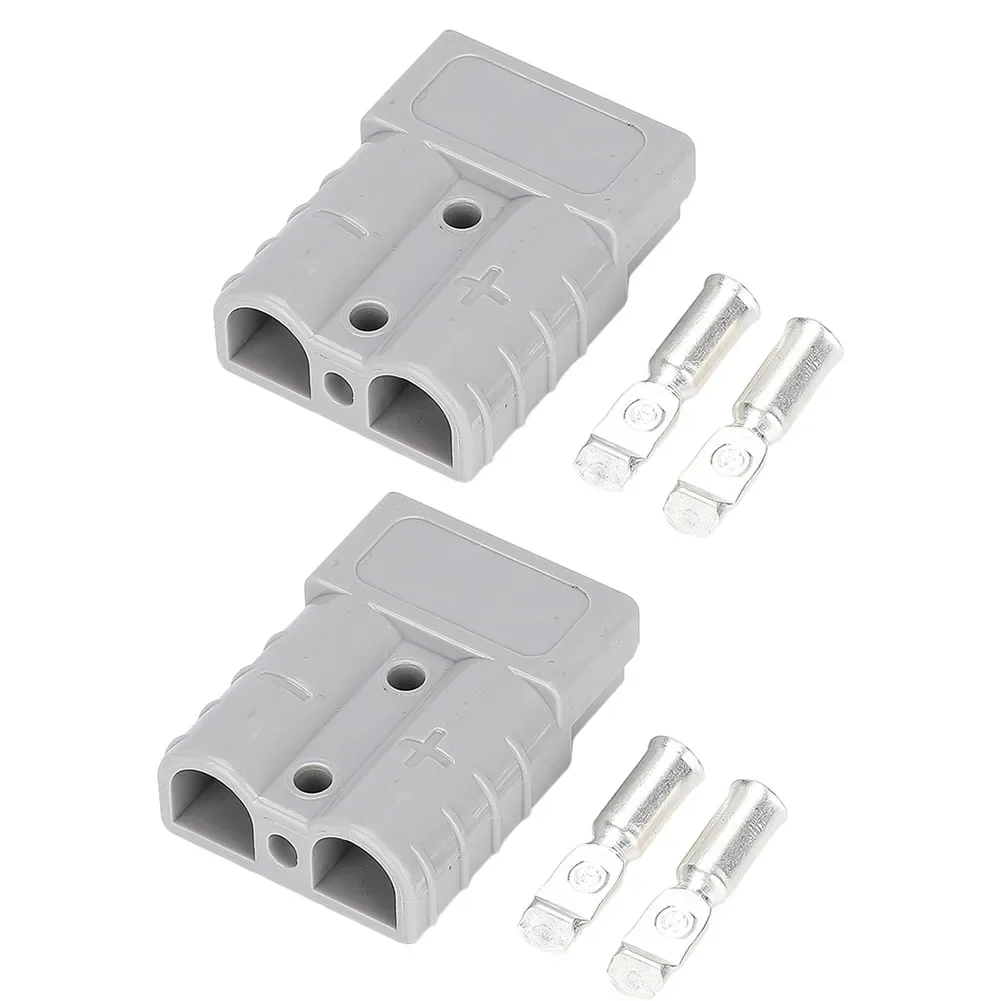 2pcs 50A 600V For Anderson Style Plug Forklift Caravan Battery Power Connector Cable Terminal Connectors Electrical Supplies