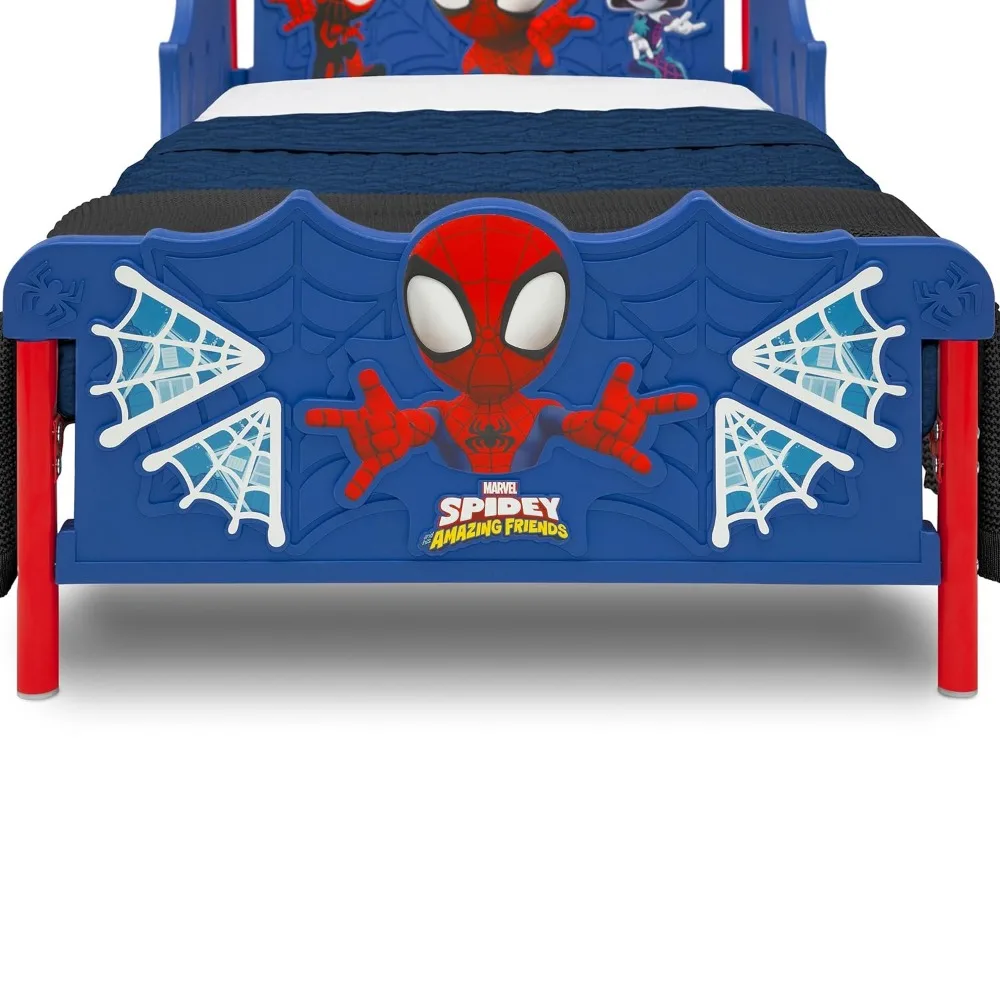 Bambini Spidey e i suoi fantastici amici 3D Toddler Bed, blu