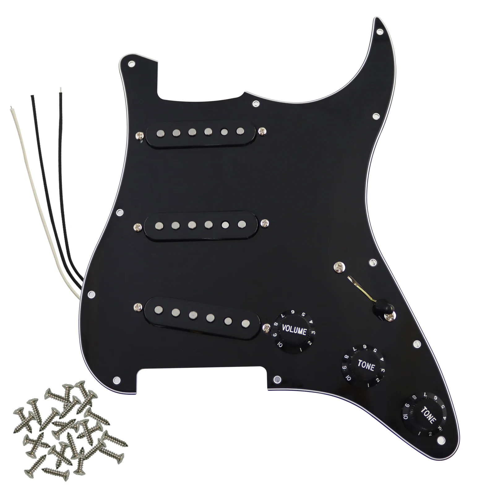 Voorbedrade elektrische gitaar slagplaat geladen slagplaat met vintage stijl Alnico 5 Single Coil pickups set voor FD ST elektrische gitaar