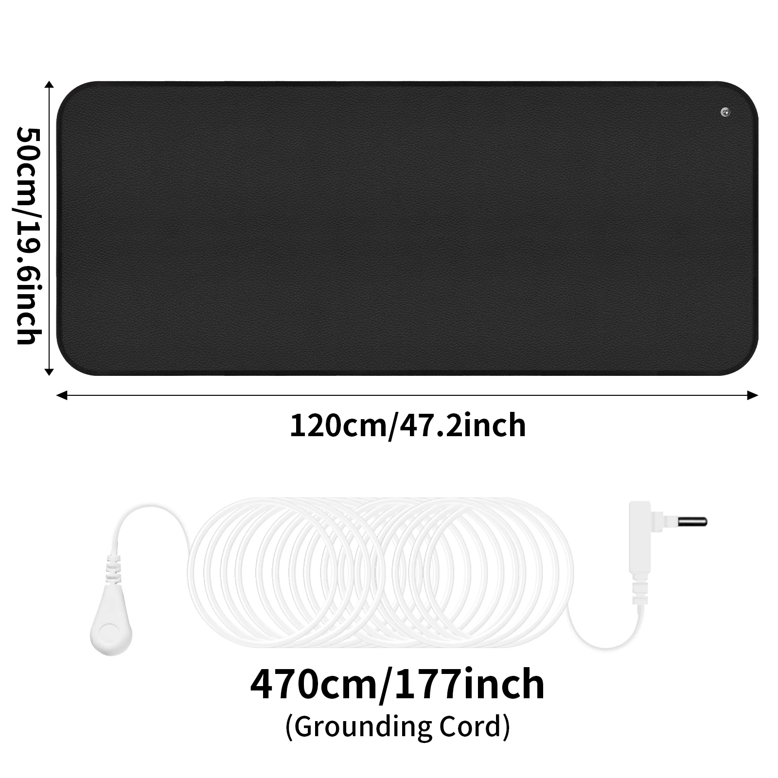 5 Sizes Large Earthing Mat Grounding Pad for Pain Relief Better Sleep Reduced Anxiety Body Massager Earth Connected Wellness image 3
