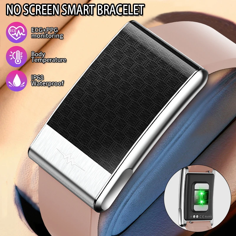 ecg-smart-bracelet-blood-component-body-temperature-blood-pressure-health-smart-watch-men-women-waterproof-sport-fitness-tracker