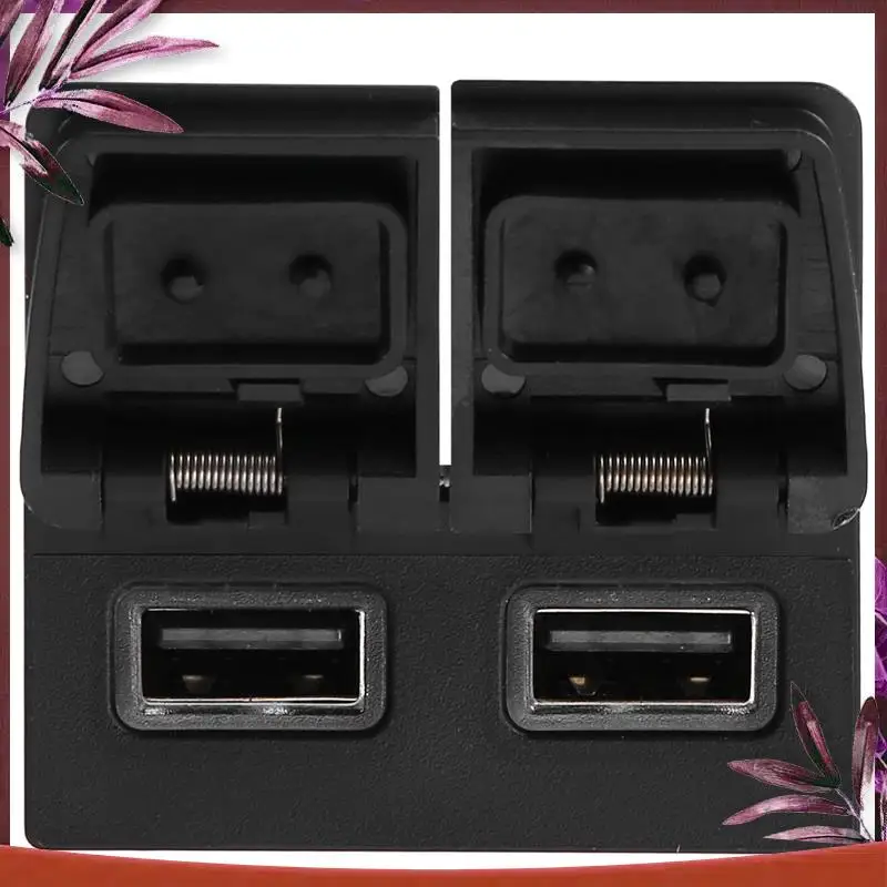 

Durable 45W Double USB Charger For Toyota Senagria Lexus QC3.0 Fast Charge 85532-0R140 USB Charger Quick USB+USB