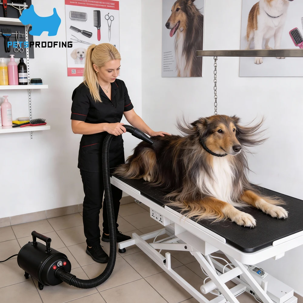 2800W Professional Pet Grooming Tool Adjustable Temperature Wind Speed Commercial Pet Hair Dryer Machine