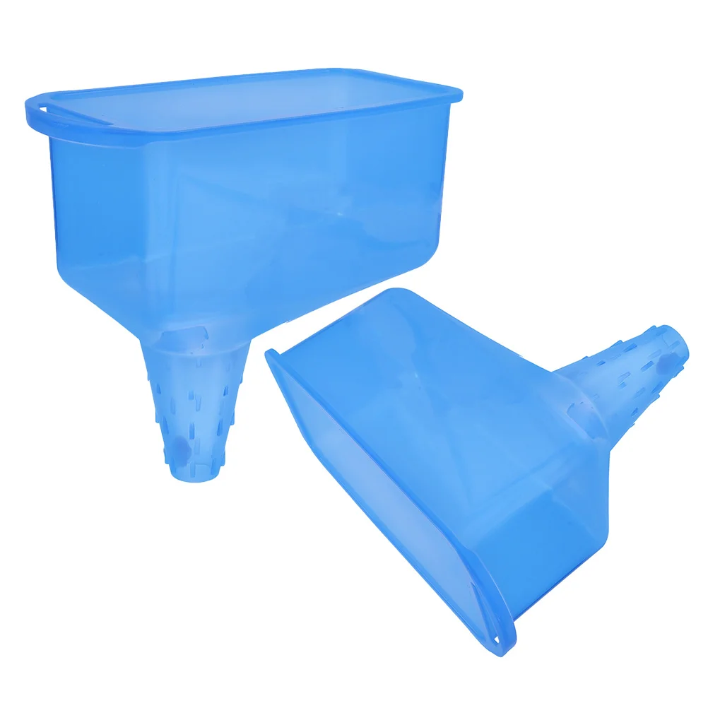 

2Pcs Square Splash Proof Oil Funnel Car Engine Flexible Fuel Transfer Leak Proof Durable Automotive Maintenance Gear