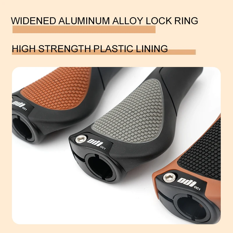 ODI Bicycle Handlebar Ergonomic Grips Anti-Skid Long/Short High Quality Rubber Handle Cover MTB Handle Bar Grips E-Bike Parts