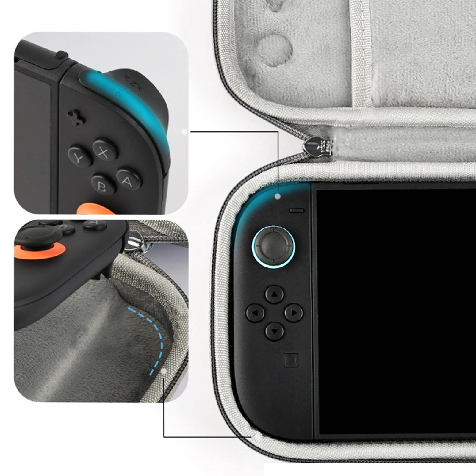 

Carrying Case With 10 Game Card Slots For Switch 2 (2025) 7.9 Inch Protective Hard Shell Portable Travel Case Large Capacity