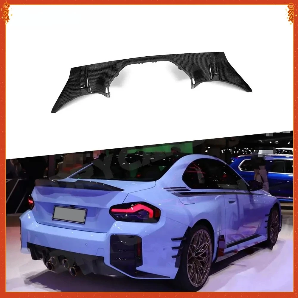

For BMW M2 G87 2023+ MP Style Coupe Carbon Fiber Rear Bumper Lip Diffuser Spoiler Middle Exhaust Pipe Outlet Car Body Kit