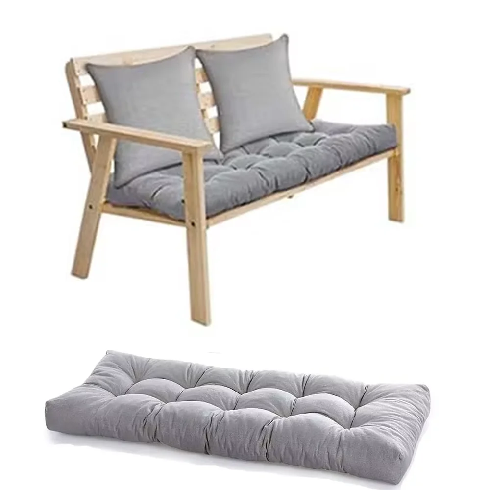 Bay Window Seat Cushion Custom Linen Bench Cushions Long Mattress Padding Chair Seat Pad Decorative Garden Cojines Pads Swings
