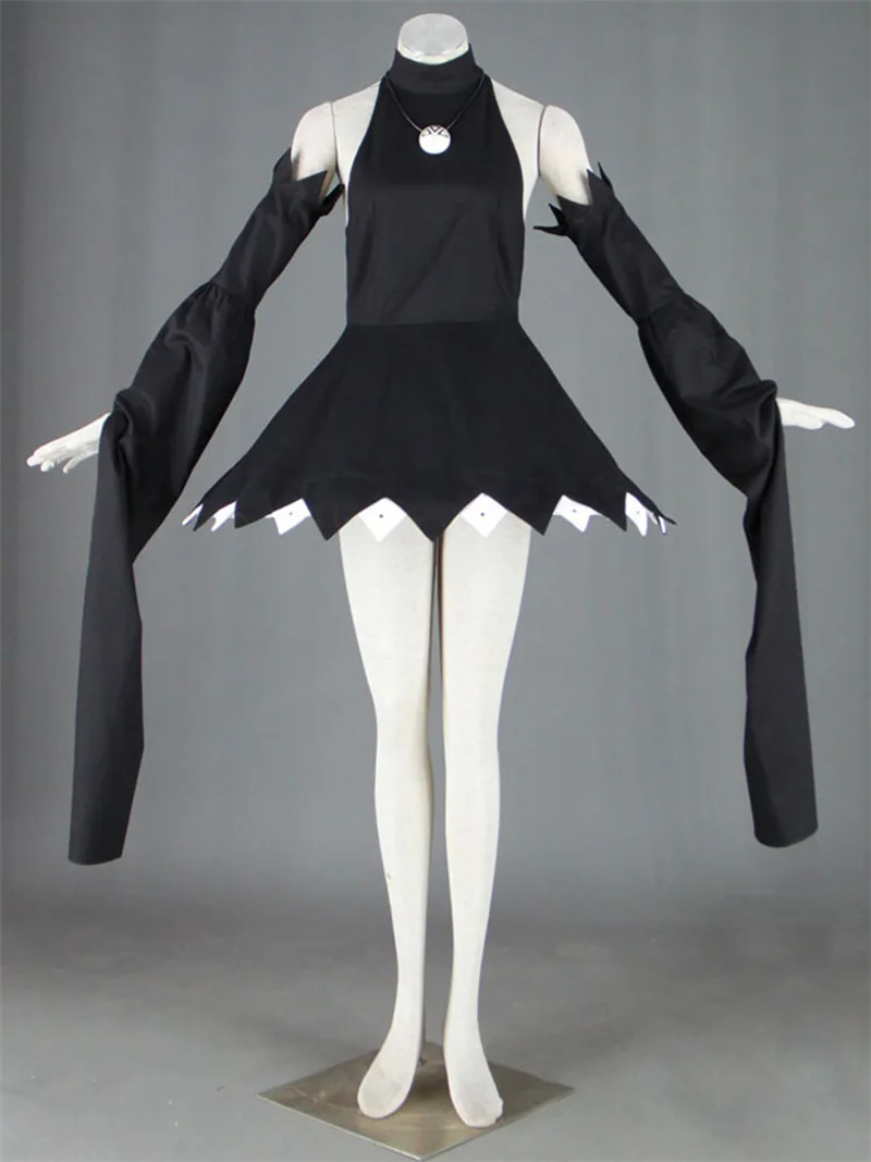 

Anime Soul Eater Blea Cosplay Costumes Women Black Dresses Witch Hat Uniform Halloween Carnival Party Suit