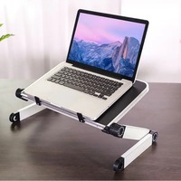 Portable Folding Holder Aluminum Alloy Laptop Stand Desk Bed Table Stand Notebook Computer Anti-Skid Bracket