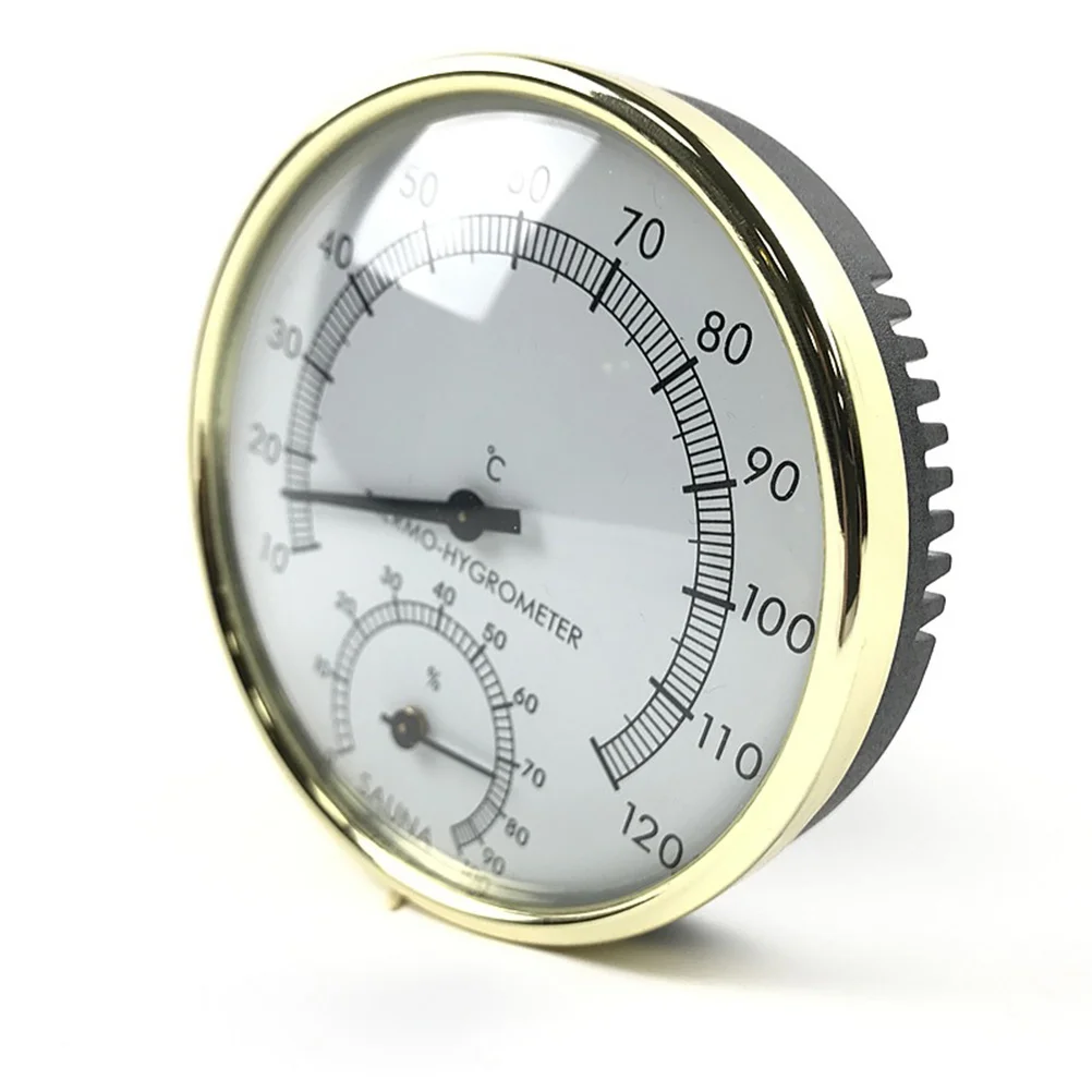 

Analog Hygrothermograph Golden Pointer Sensor for Sauna Indoor Outdoor Temperature Humidity Meter Humidity