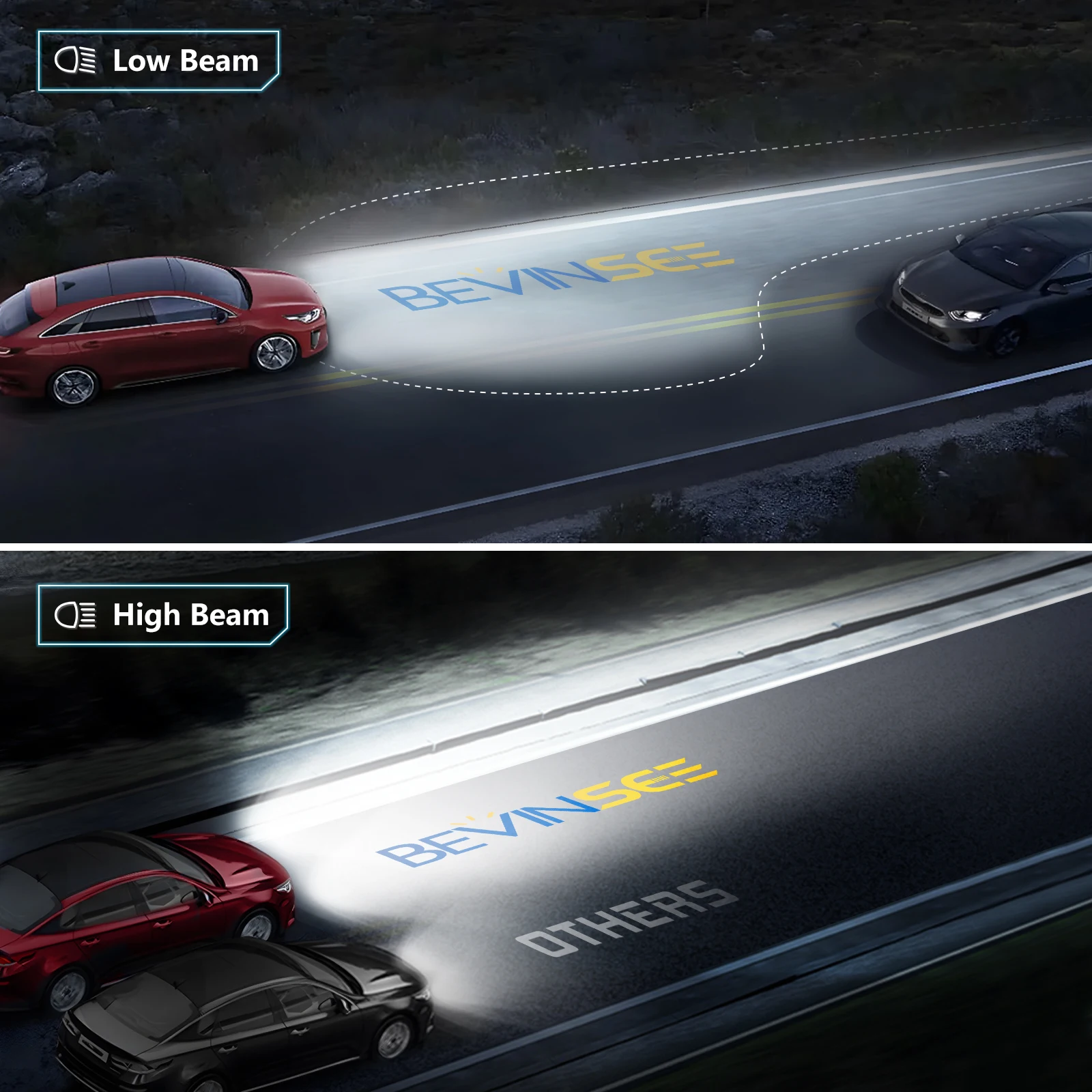 BEVINSEE D1S D3S LED 캔버스 D2S D5S D1R D2R D3R LED 헤... - 2