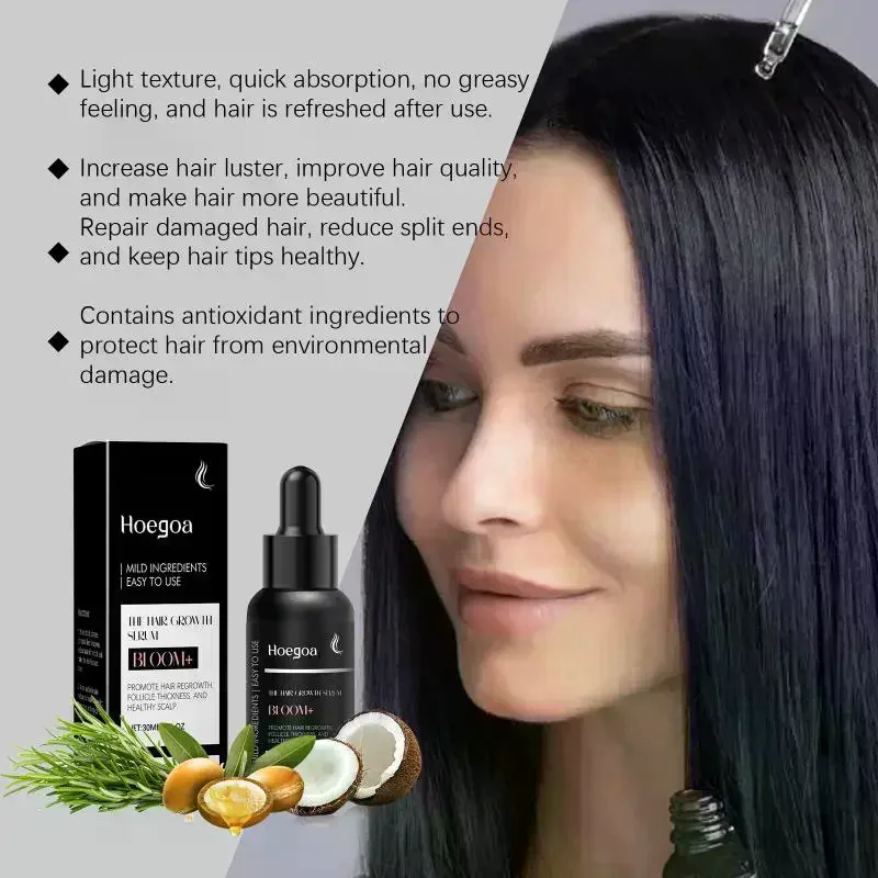 Hoegoa Scalp Nutrient Serum Daily Scalp Care Nourish Hair Root Smooth Hair Strands Hydrating Scalp Treatment Serum