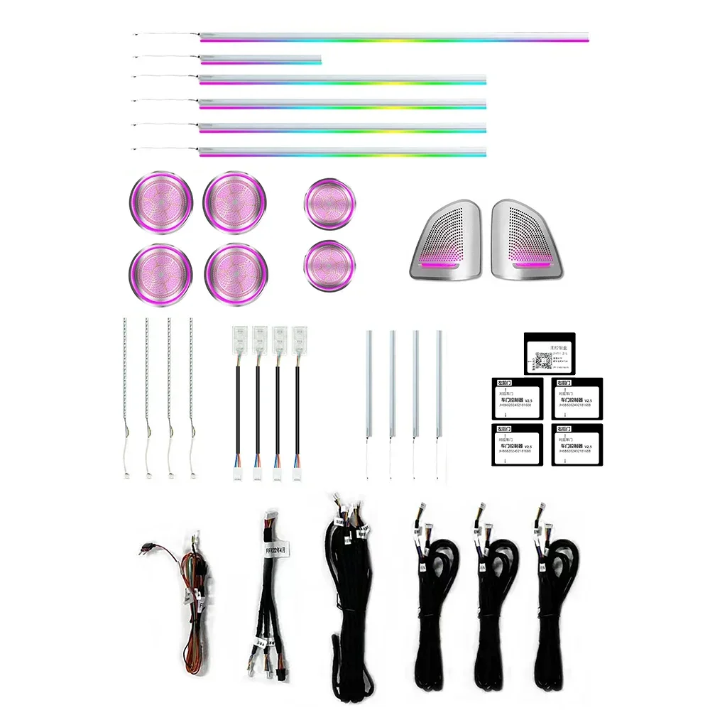 

Upgrade 256 Colors Symphony LED Car Interior Ambient Light For BMW X5 X6 F15 F16 2014-2018 Atmosphere Strip Accessories
