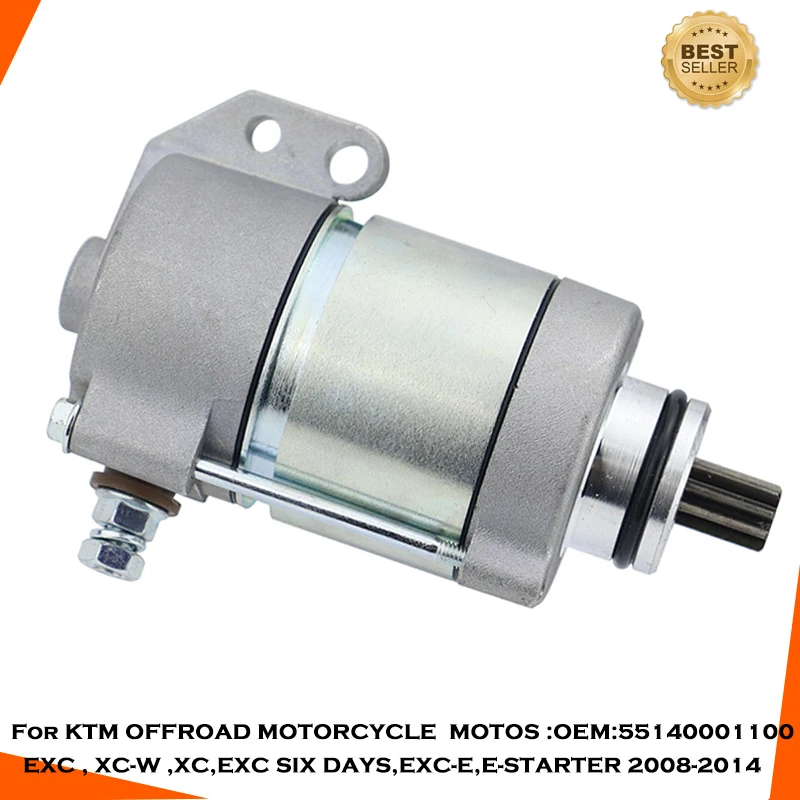 Electric Motorcycle Starter Motor For KTM OFFROAD Enduro EXC EXC-E Cross Country XC-W XC FREERIDE 250R 2008-2016 Engine Ignition