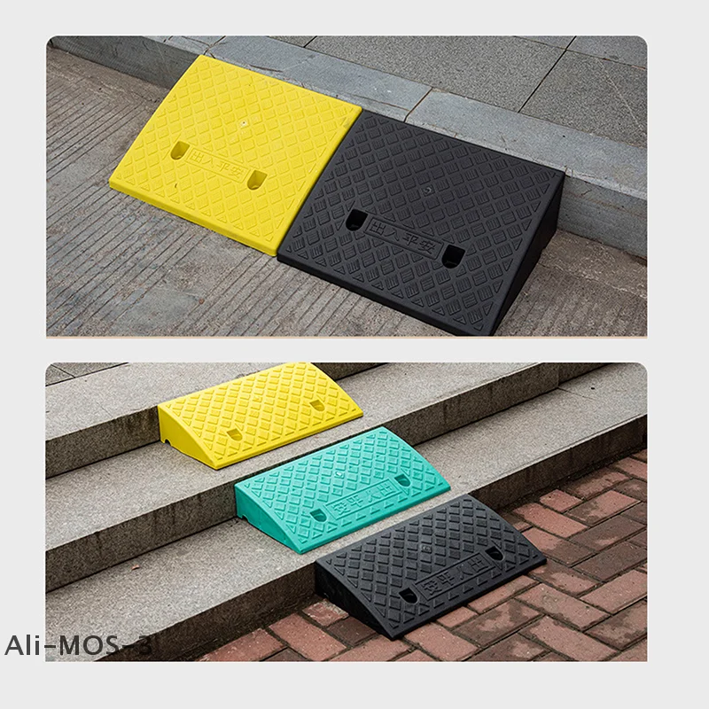 

【S】1 шт. пластиковый пандус для кераба, нескользящий пороговый пандус, высота 30/40/50 мм для автомобилей, велосипедов, инвалидных колясок, обивка, гладкие переходки