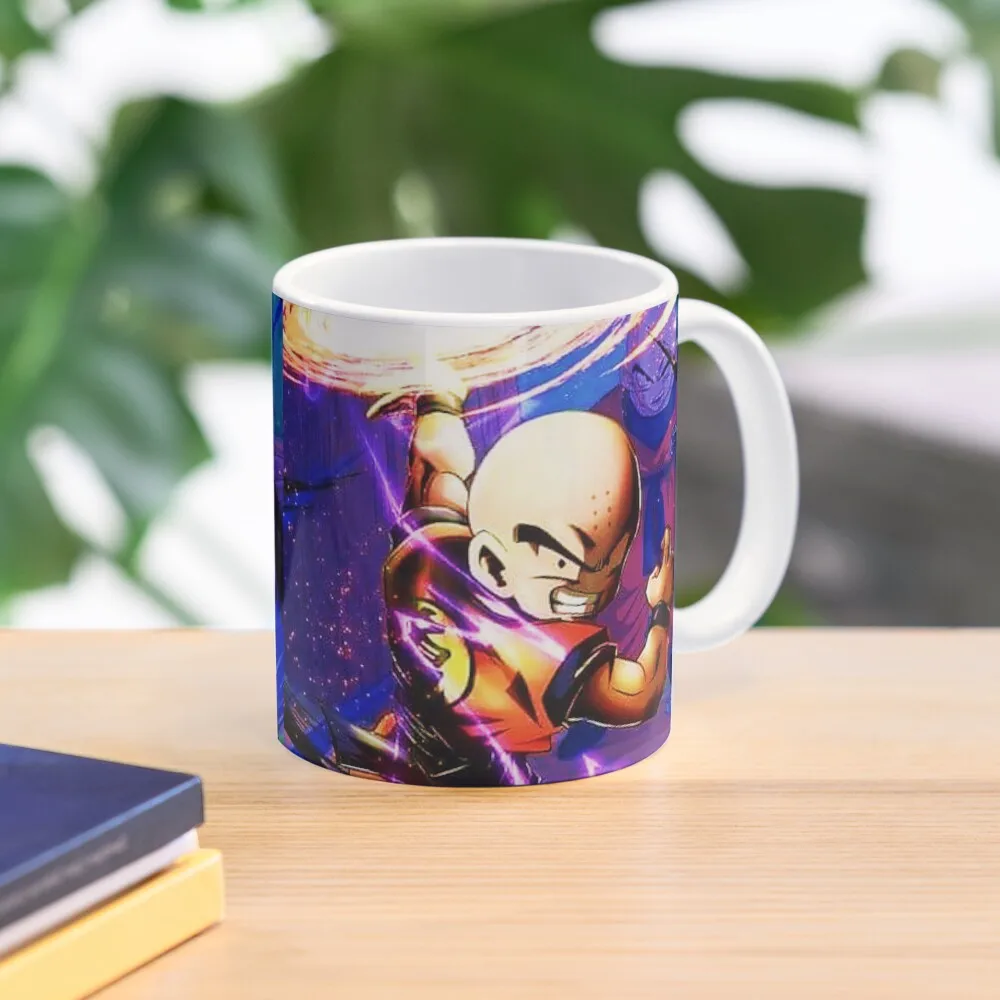 Krillin Dbz Dbs Classic  Mug Gifts Photo Coffee Printed Handle Round Image Cup Simple Drinkware Picture Design Tea