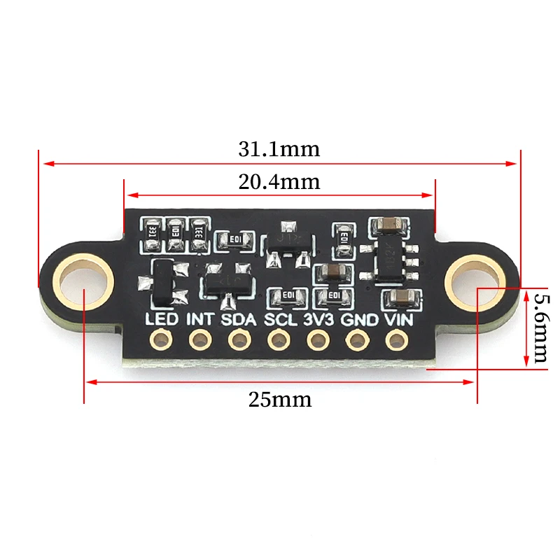 Filtro de bloqueo IR de baja potencia TCS34725, Sensor de Color de luz RGB, Kit Diy de reconocimiento, placa PCB electrónica programable para Arduino
