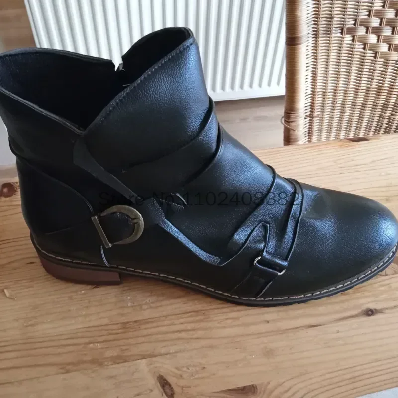 

Средневековые мужские ботинки, мужская обувь на высоком квадратном каблуке в стиле ретро, рыцарские сапоги эпохи Возрождения в викторианском стиле с круглой головкой