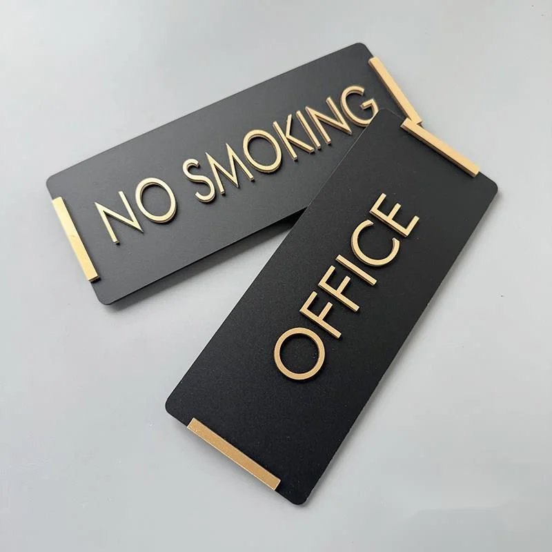 Sinal de banheiro sinalização retangular criativa sinal de aviso de fumar sinal de lembrete quente
