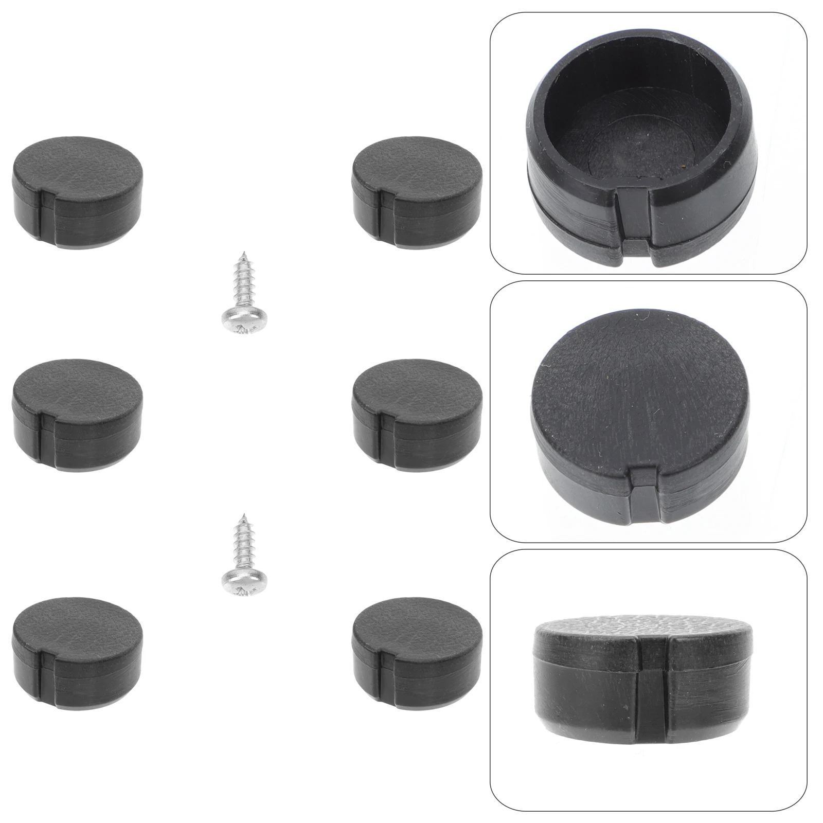 

6pcs Car Caps Dust-Proof Covers Replacement Sturdy Impact-Resistant Pp Caps For Automobile Door Sill