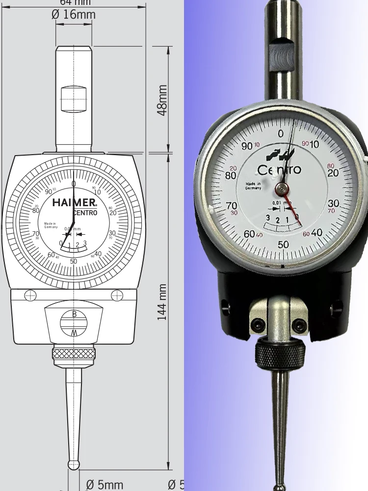 Edge Finder Alignment Instrument 80.300.00FHN High Precision Measuring Tool Probe 80.302.0 Probe