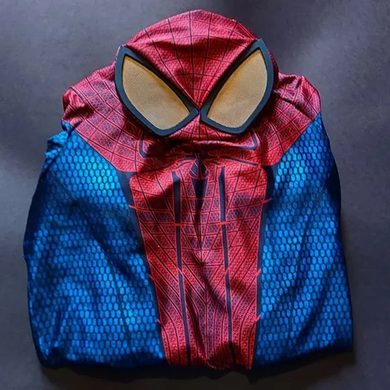 Disfraz de Halloween para hombre y niño, traje Zentai de superhéroe increíble, TASM Spidercosplay