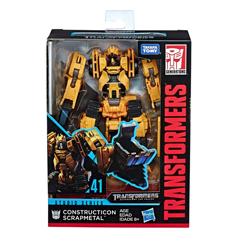 Hasbro Transformers Studio Series SS41 Constructicon Scrapmetal Deluxe Class Original Action Figure Model Toy Gift Collection