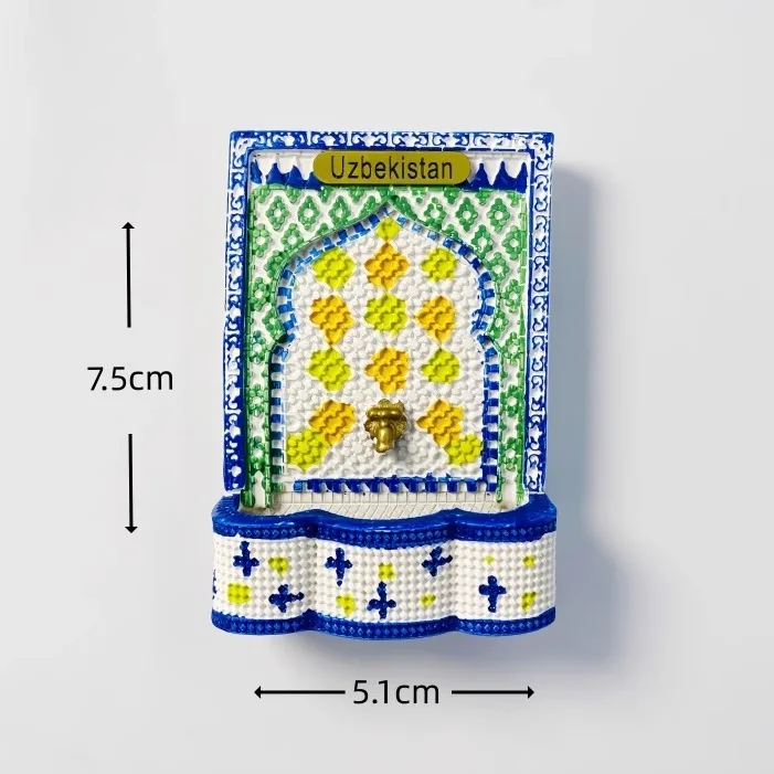 New refrigerator magnet tourist souvenirs home decoration Central Asia Uzbekistan Republic all over