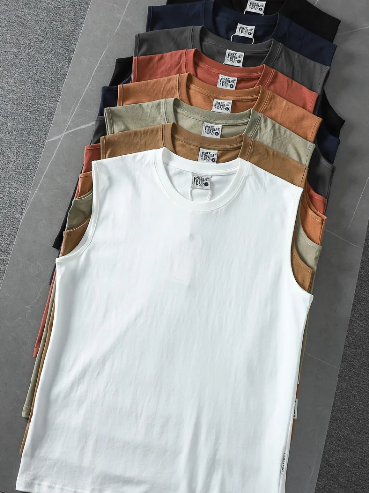 メンズノースリーブTシャツ,ラウンドネック,ウォッシュドスポーツシャツ,無地,コットン100%,カジュアルスタイル