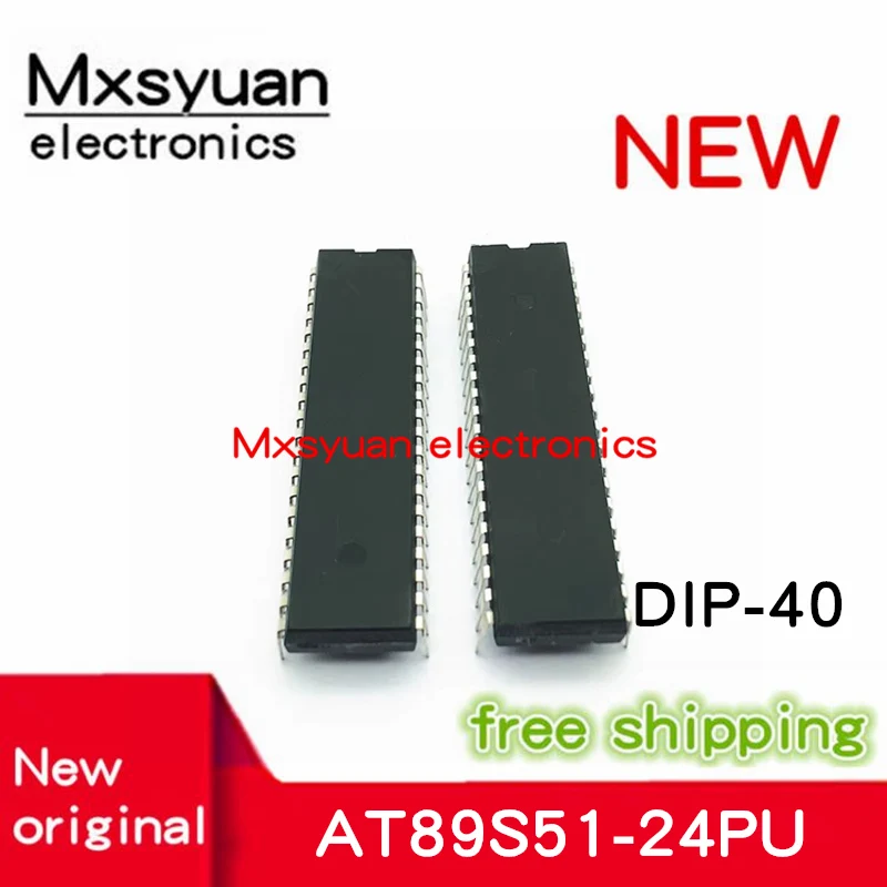 AT89S51-24PU الأسهم الأصلية ، AT89S51 DIP40 ، جديد ، 5 قطعة إلى 20 قطعة لكل مجموعة