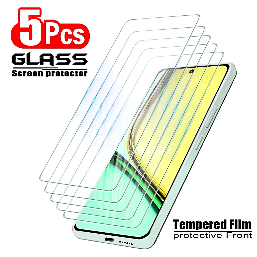 Vidro Temperado de Proteção para Realme, Filme HD Frontal, Protetores de Tela do Telefone, C67, 4G, C55, 5G, C53, C51, C35, C33, 2023, C31, C30S, 5pcs