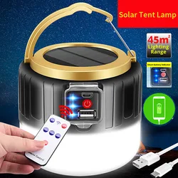 280 Watts Solar LED Camping Light USB Rechargeable Bulb For Outdoor Tent Lamp Portable Lanterns Emergency For BBQ Hiking