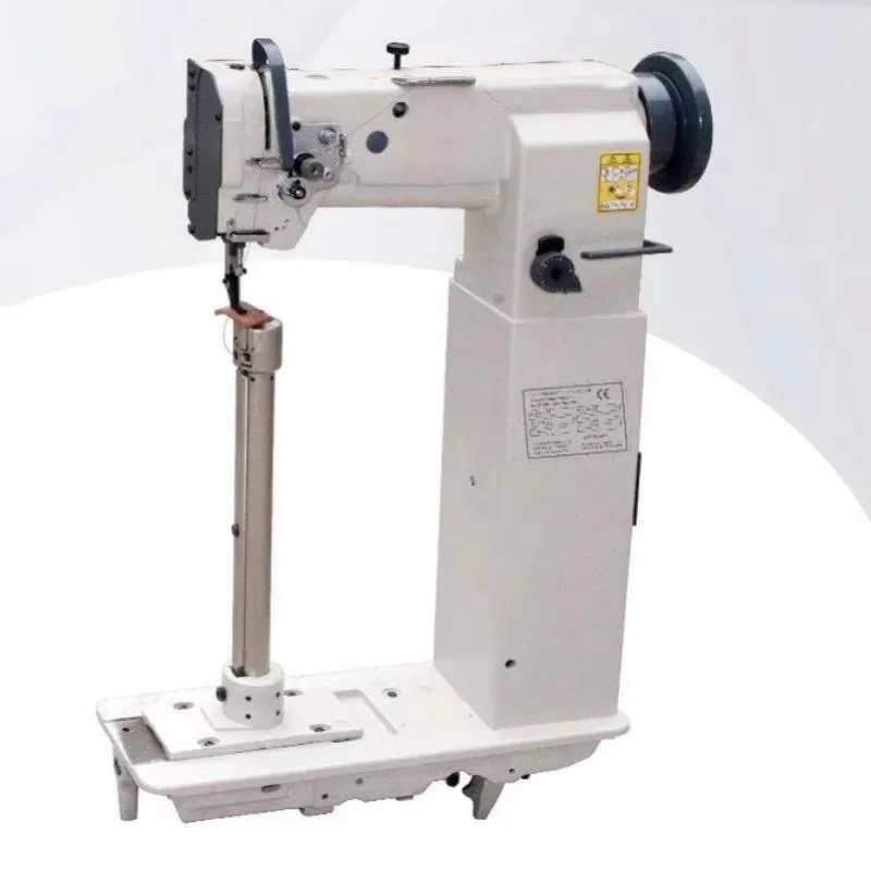

Semi-Automatic MC 8365 High Post Bed Sewing Machine Single Unison Feed for Industrial for Leather Cloth Motor Included