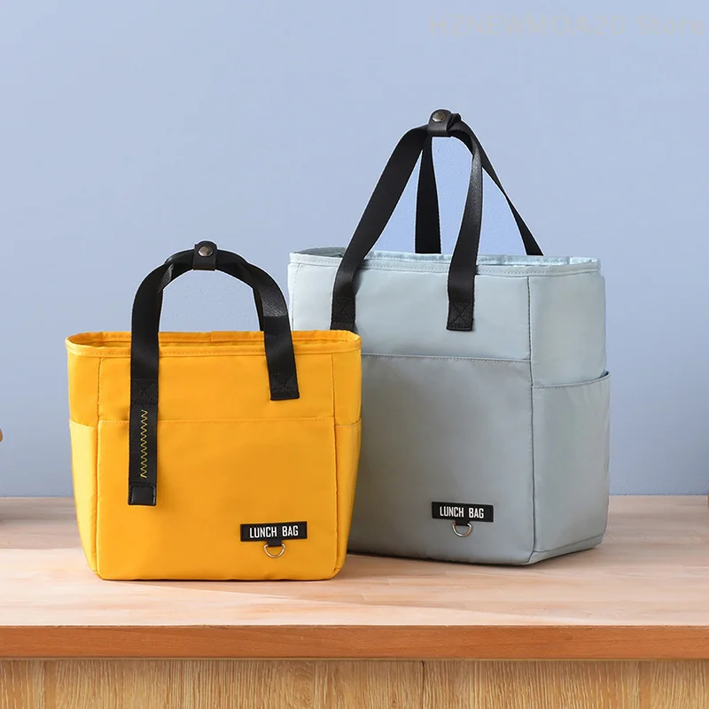 

Insulated Bento Lunch Box Thermal Bag Large Capacity Food Zipper Storage Bags Container For Women Cooler Travel Picnic Handbags