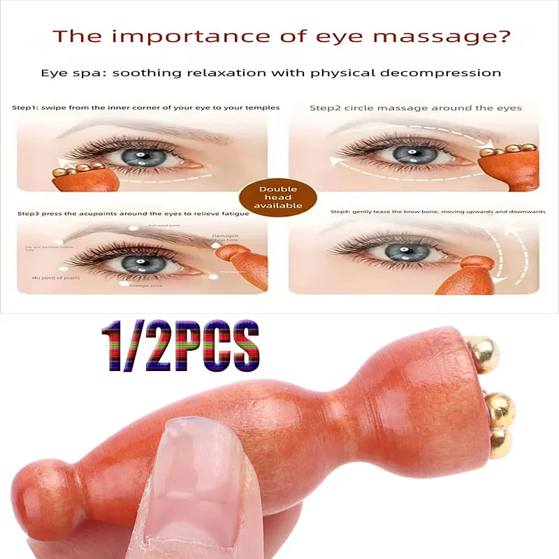 

Ручной стручок лотоса, 1/2 шт., красота, профессиональный сплав, палисандр, инструмент для лица GuaSha, релаксация глаз, меридианы, акупунктурный массаж